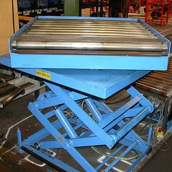 Double Vertical Scissor Lift Table