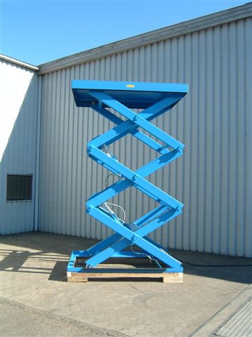 Three stage or triple vertical scissor lift table (Section 1)